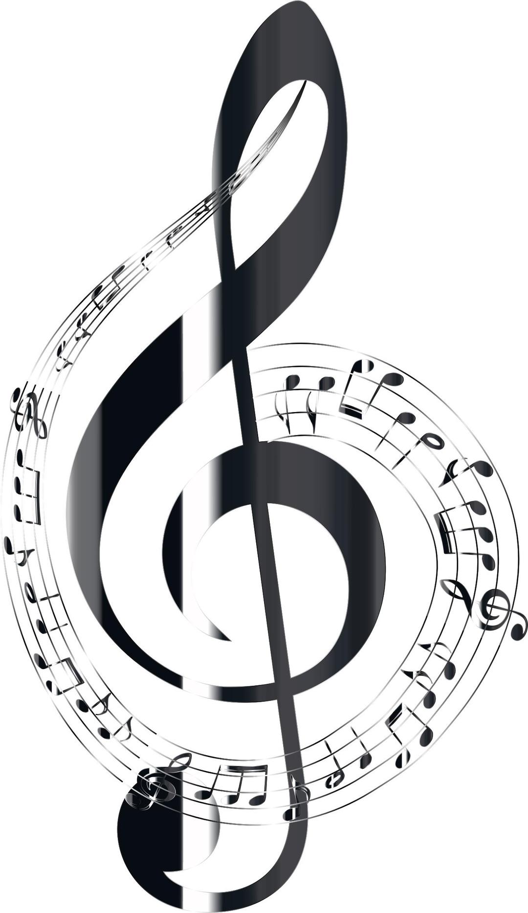 Polished Onyx Musical Notes Typography No Background png transparent