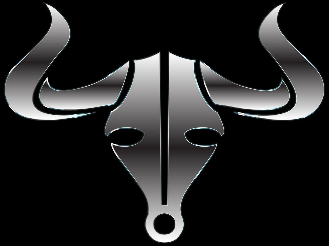 Polished Steel Bull Icon png transparent