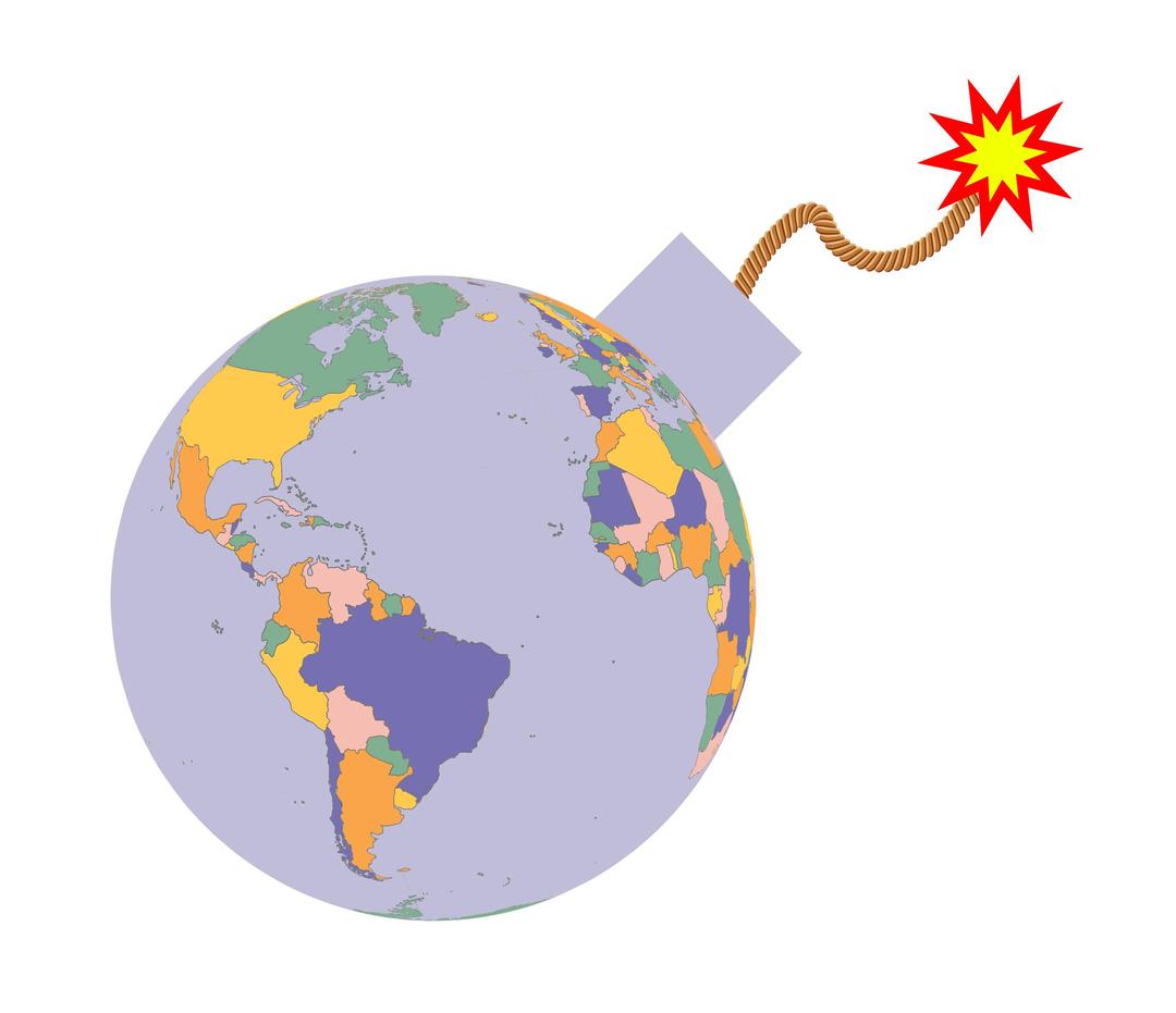 Political Map Earth Globe Bomb png transparent