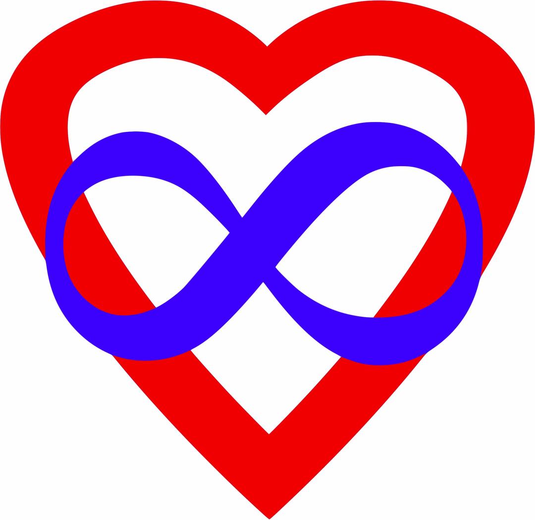 Polyamory heart png transparent