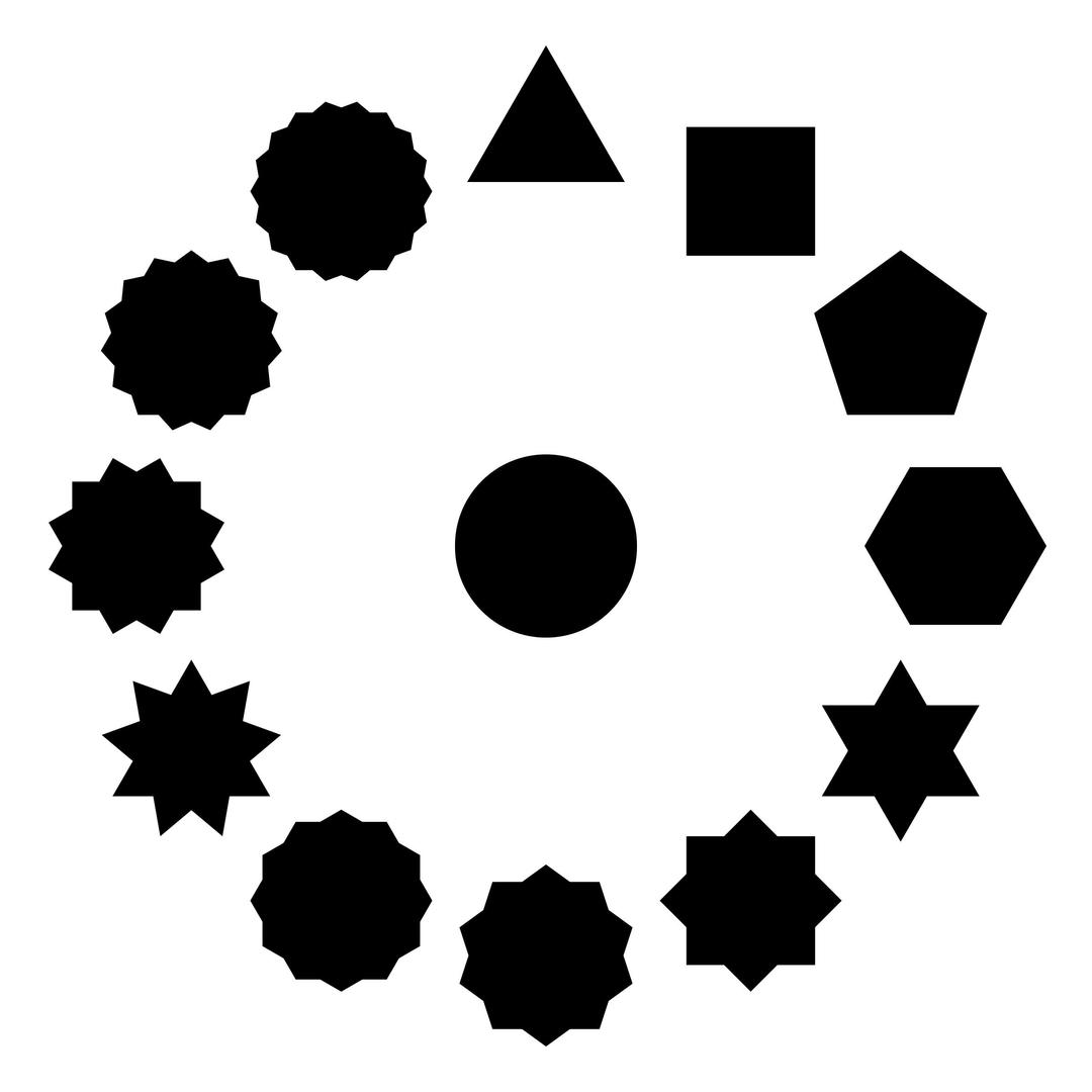 polygons stars and the circle png transparent