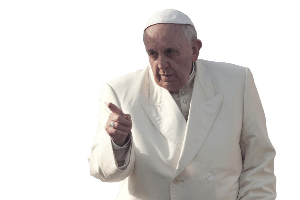 Pope Francis Warning png transparent