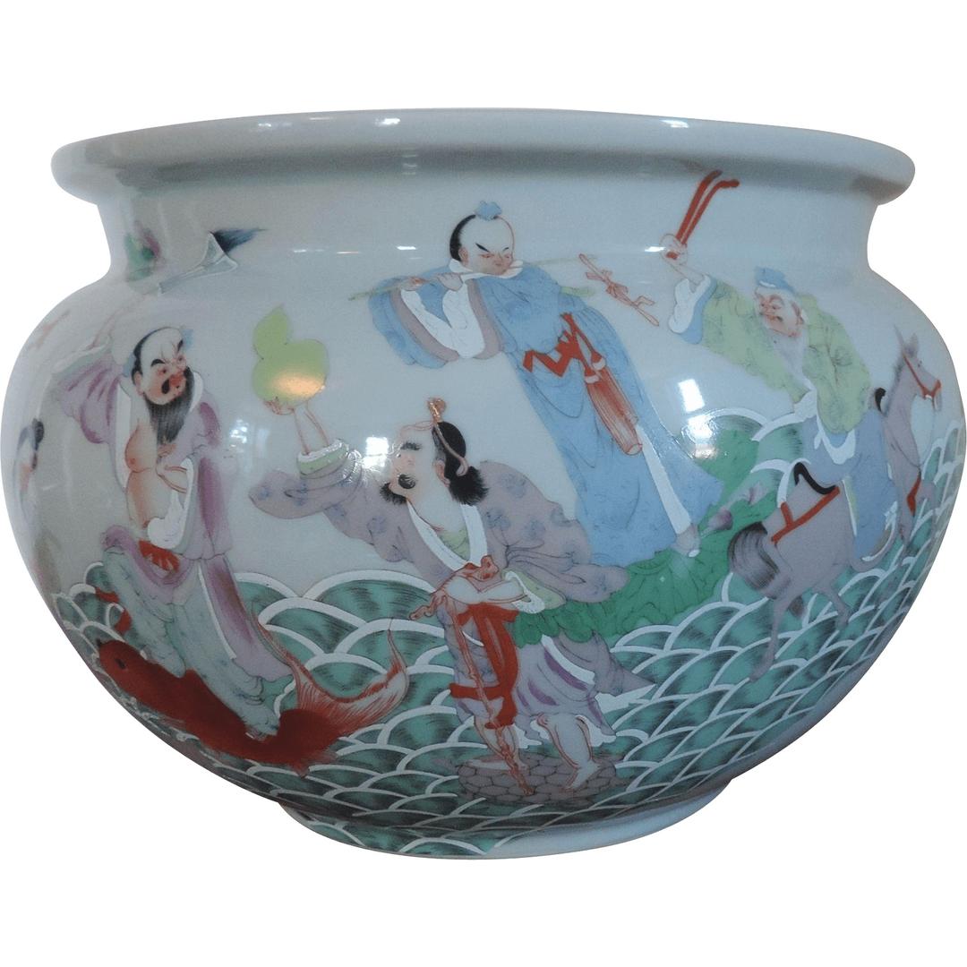 Porcelain Fish Bowl png transparent