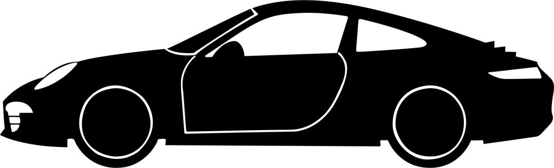 Porsche Silhouette png transparent