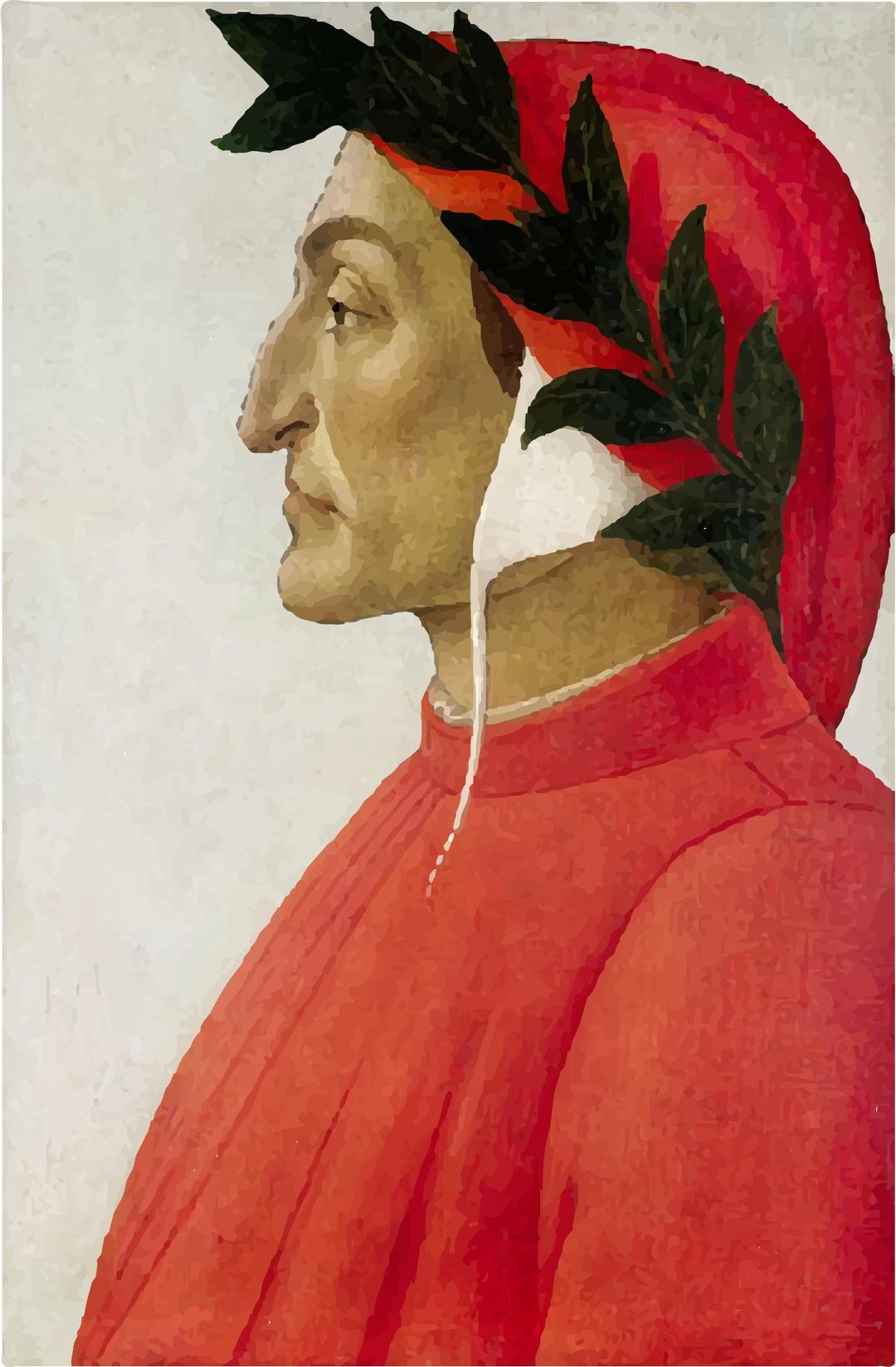 Portrait Of Dante Alighieri png transparent