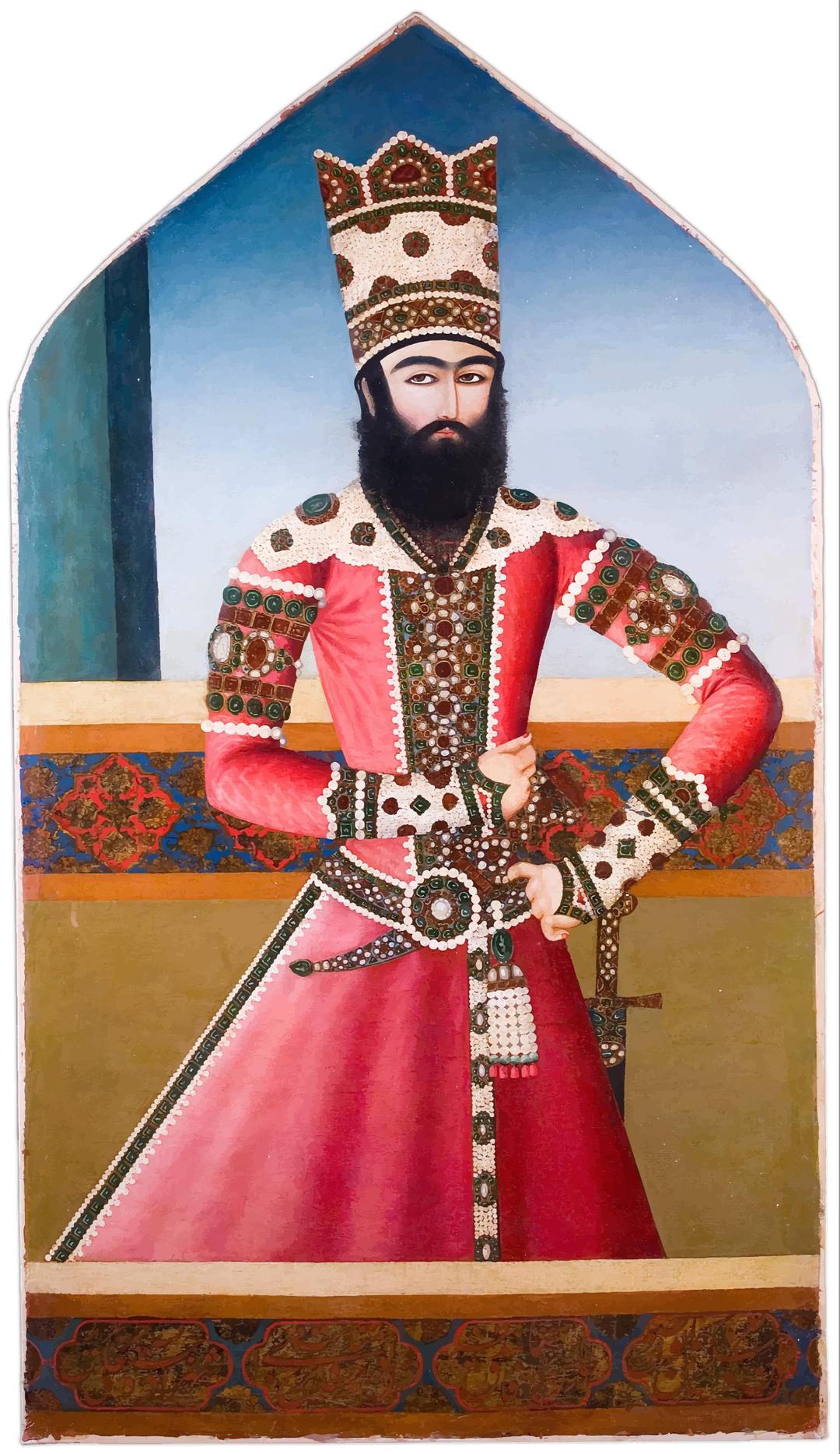 Portrait of Hasan Ali Mirza Shuja al-Saltana png transparent