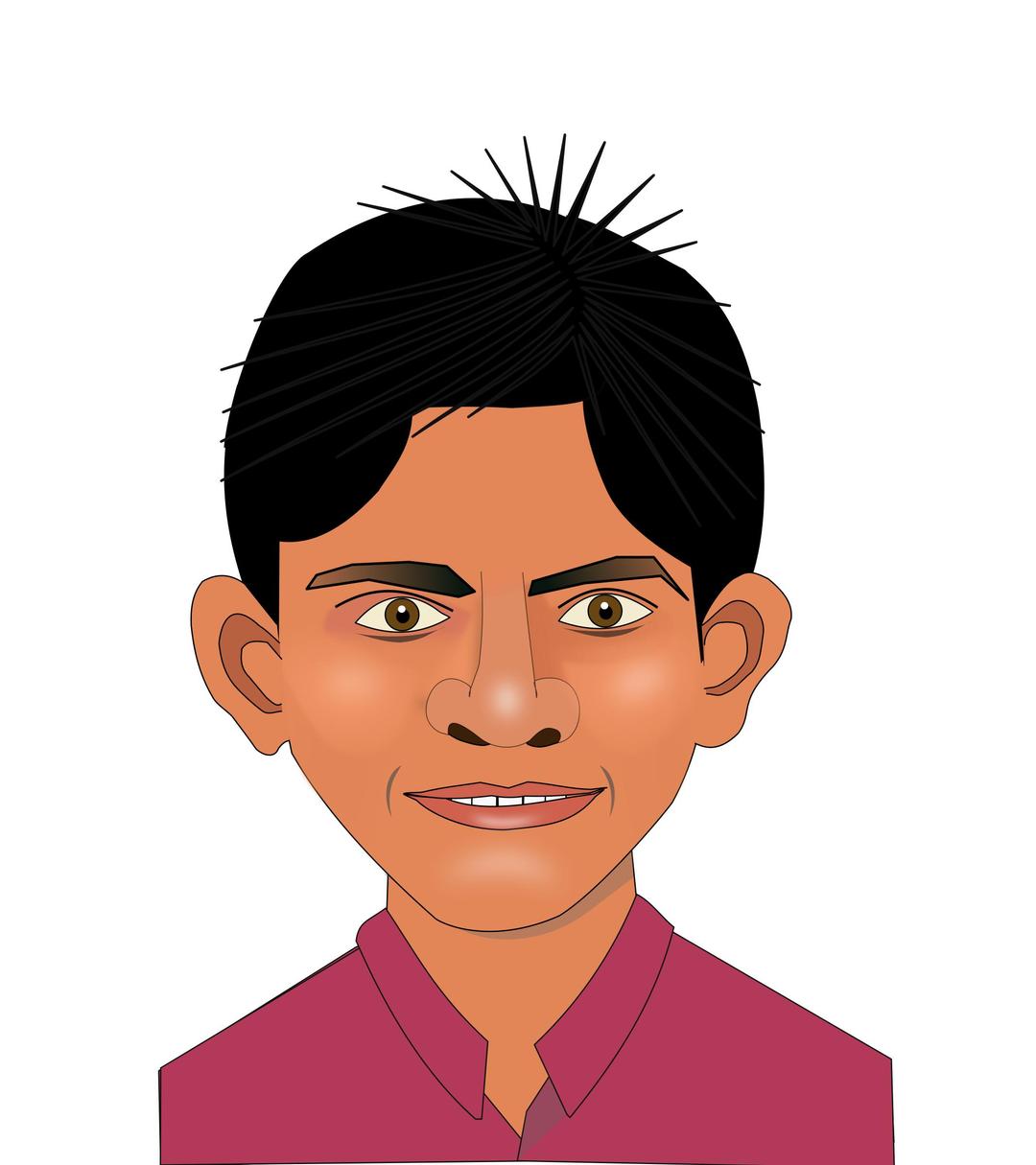 Portrait of Indian Lad png transparent
