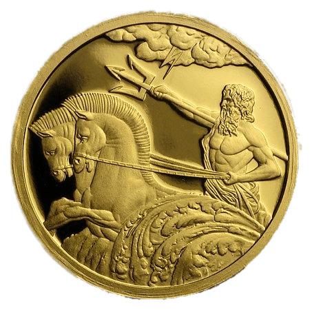 Poseidon on A Coin png transparent
