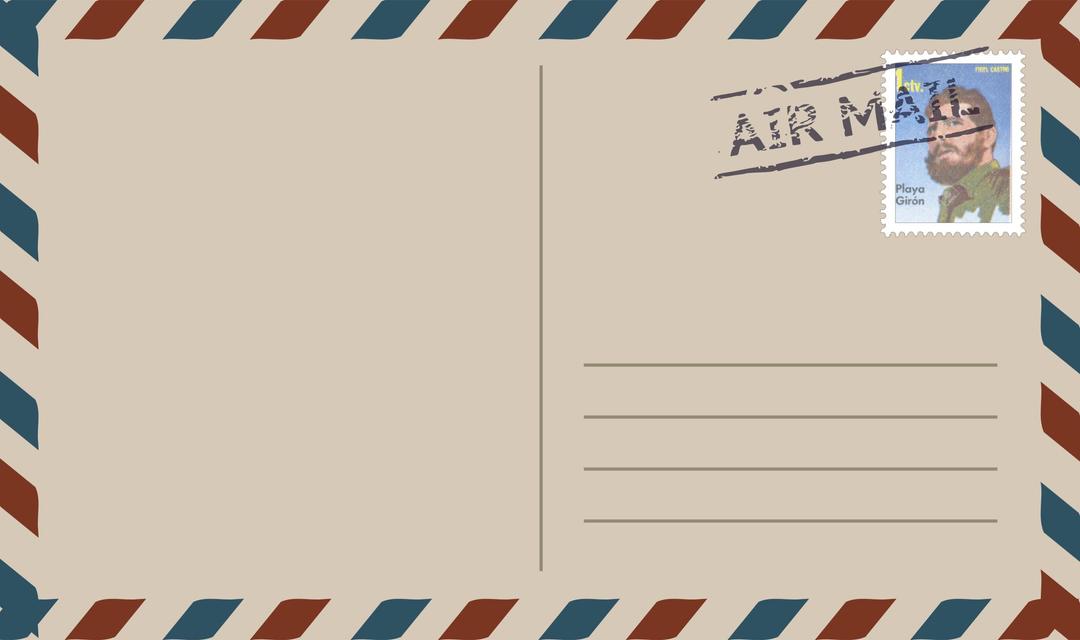 postcard airmail with stamp png transparent