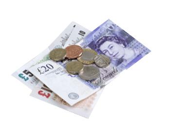 Pounds Notes and Coins png transparent