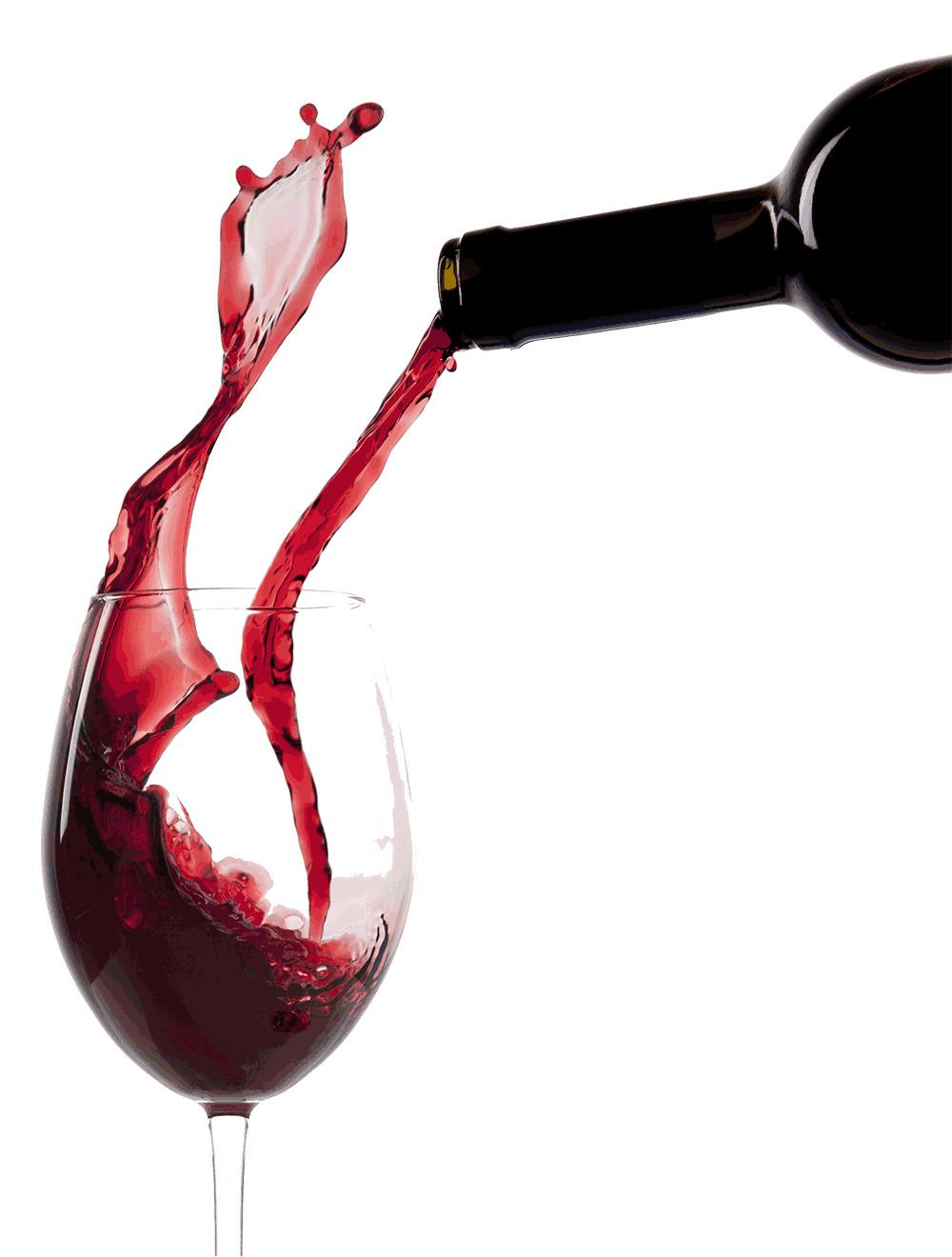 Pouring Red Wine Glass png transparent