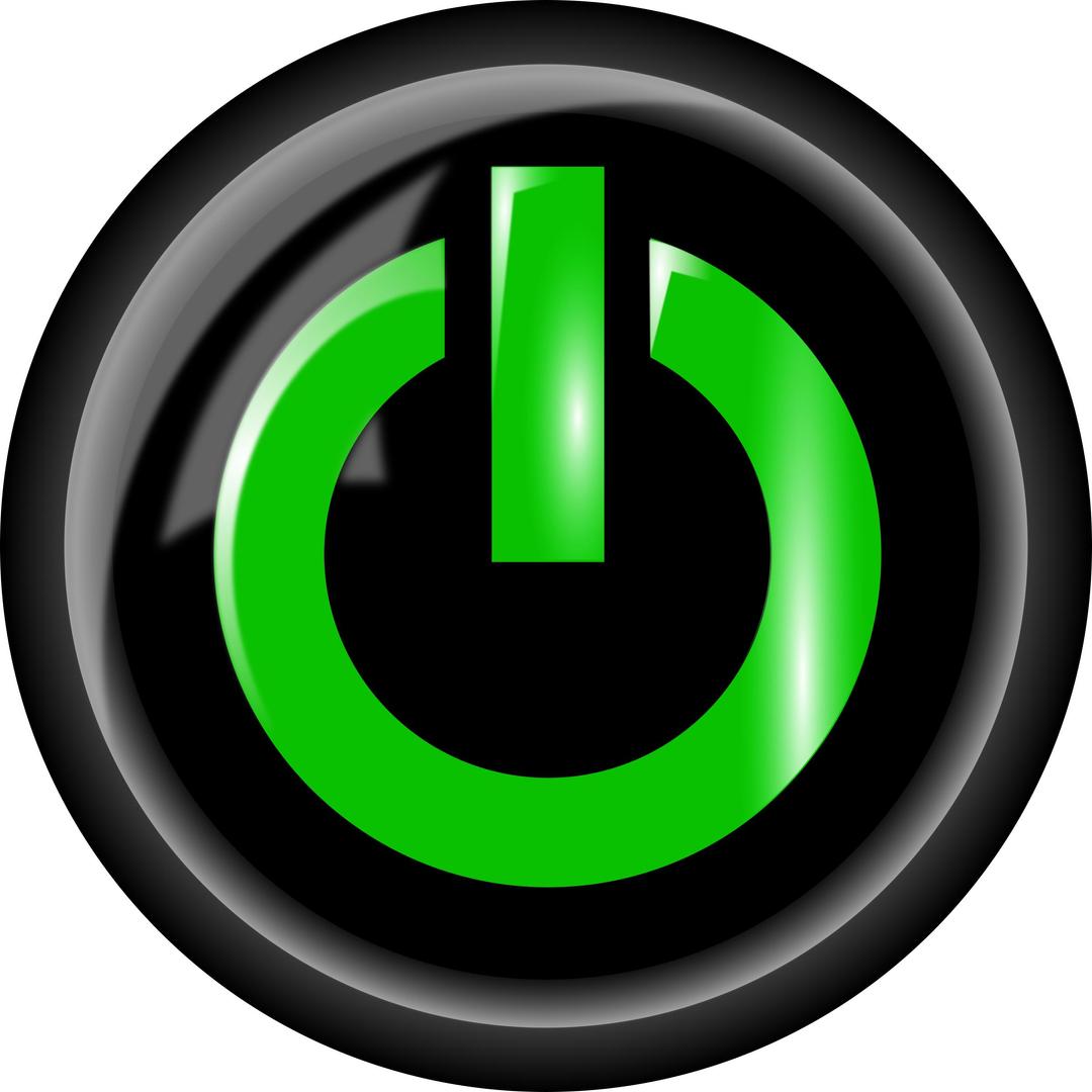 Power Button, Black png transparent