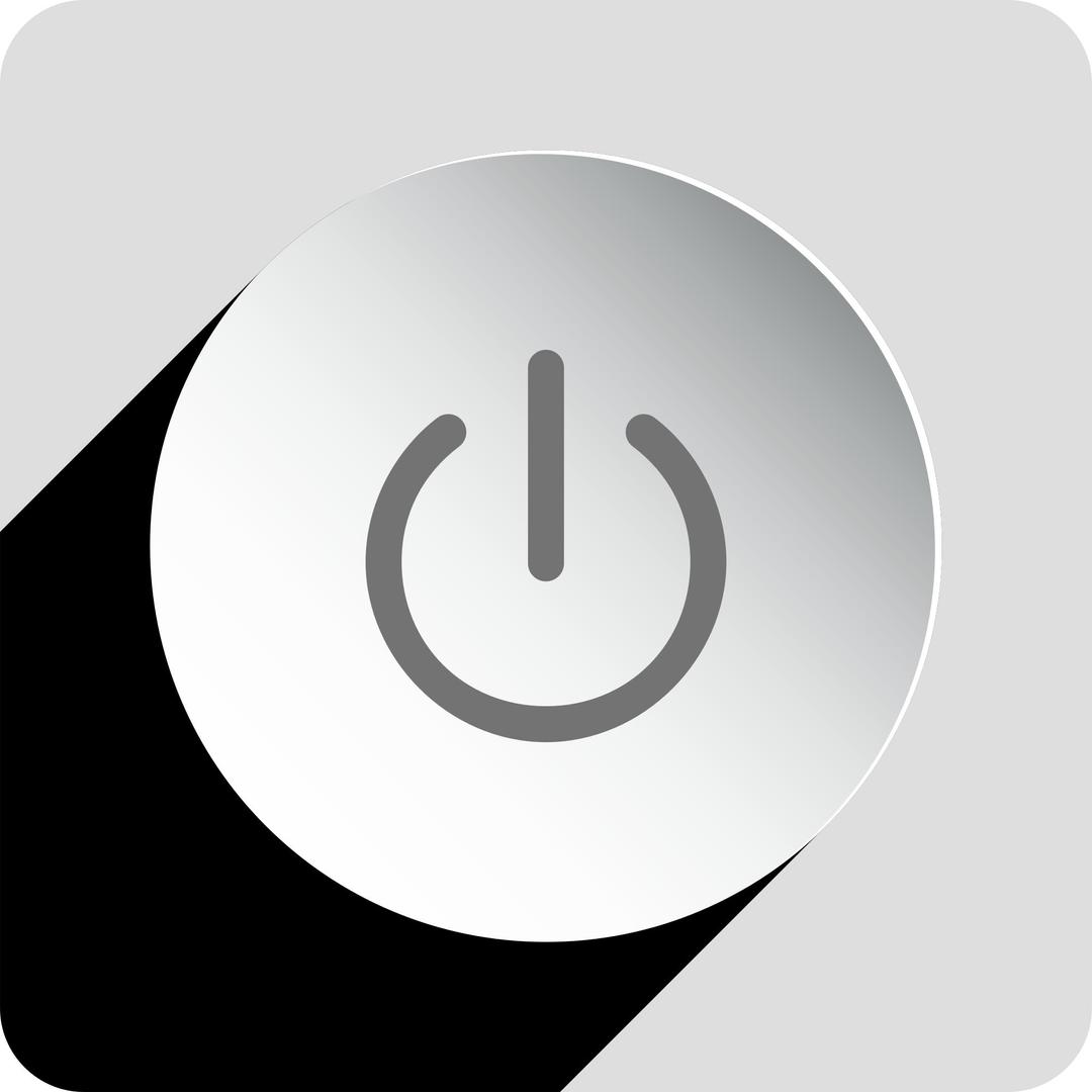 Power Button Icon Shadow png transparent