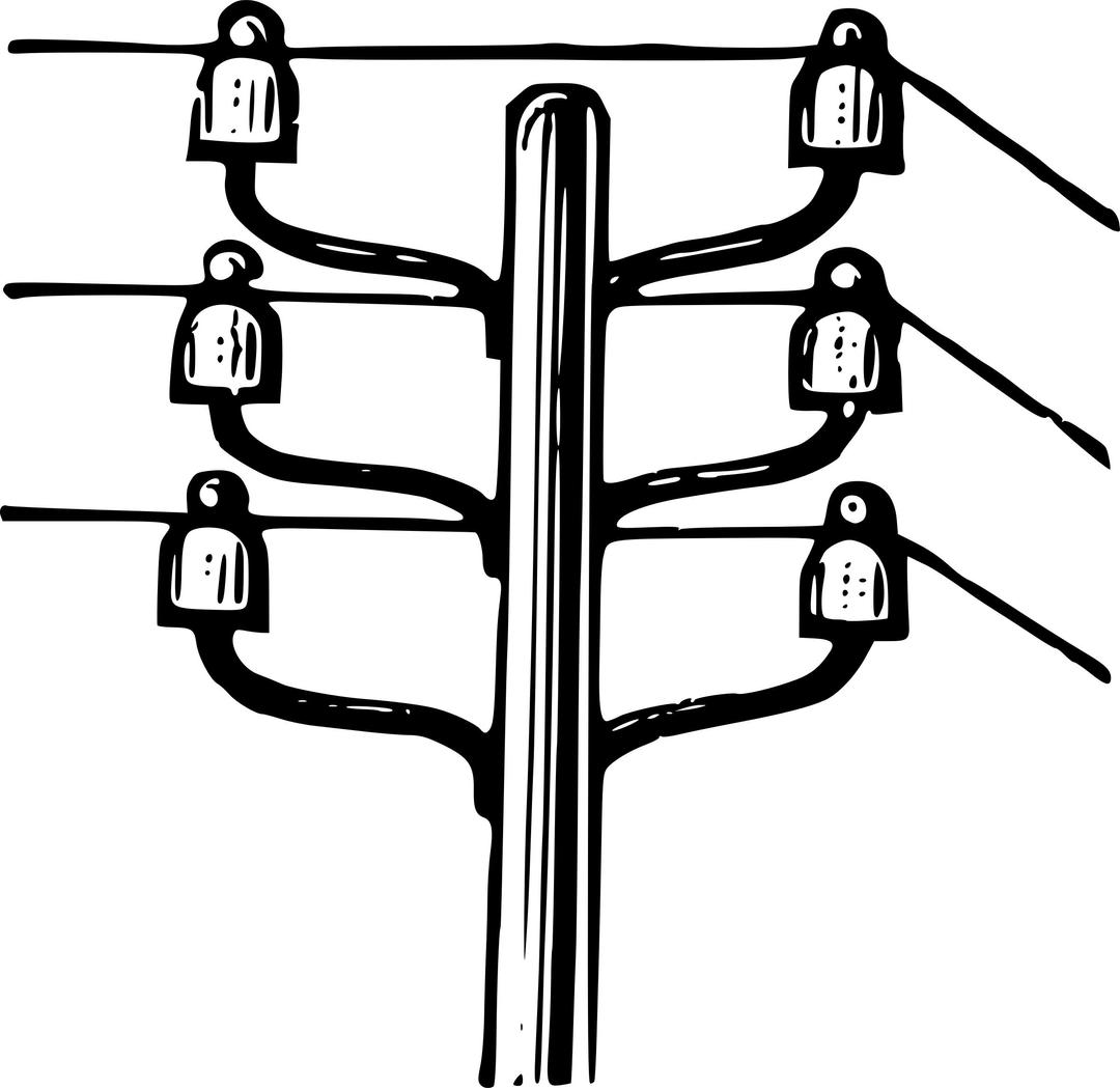 Power pole with power lines png transparent