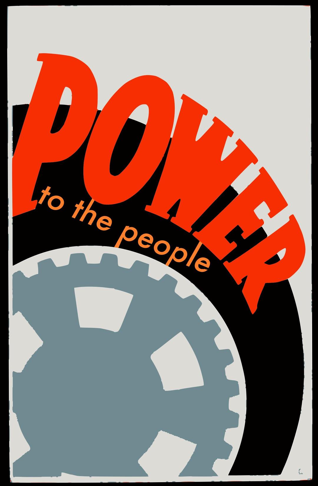 Power to the People png transparent