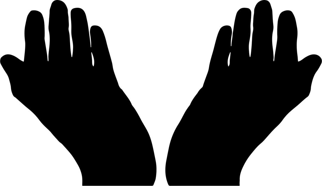 Prayer Hands Silhouette png transparent