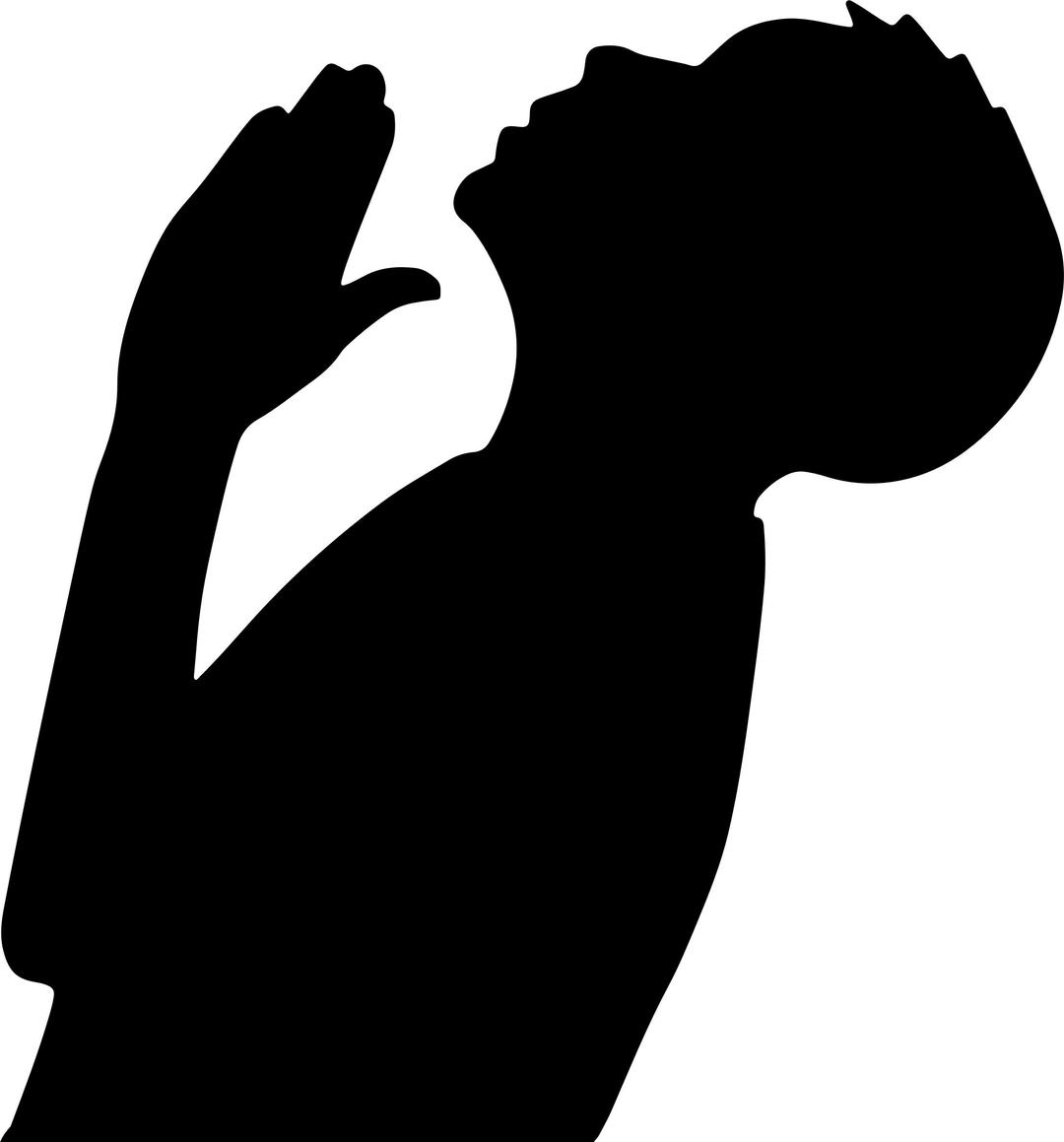 Praying Boy Silhouette png transparent