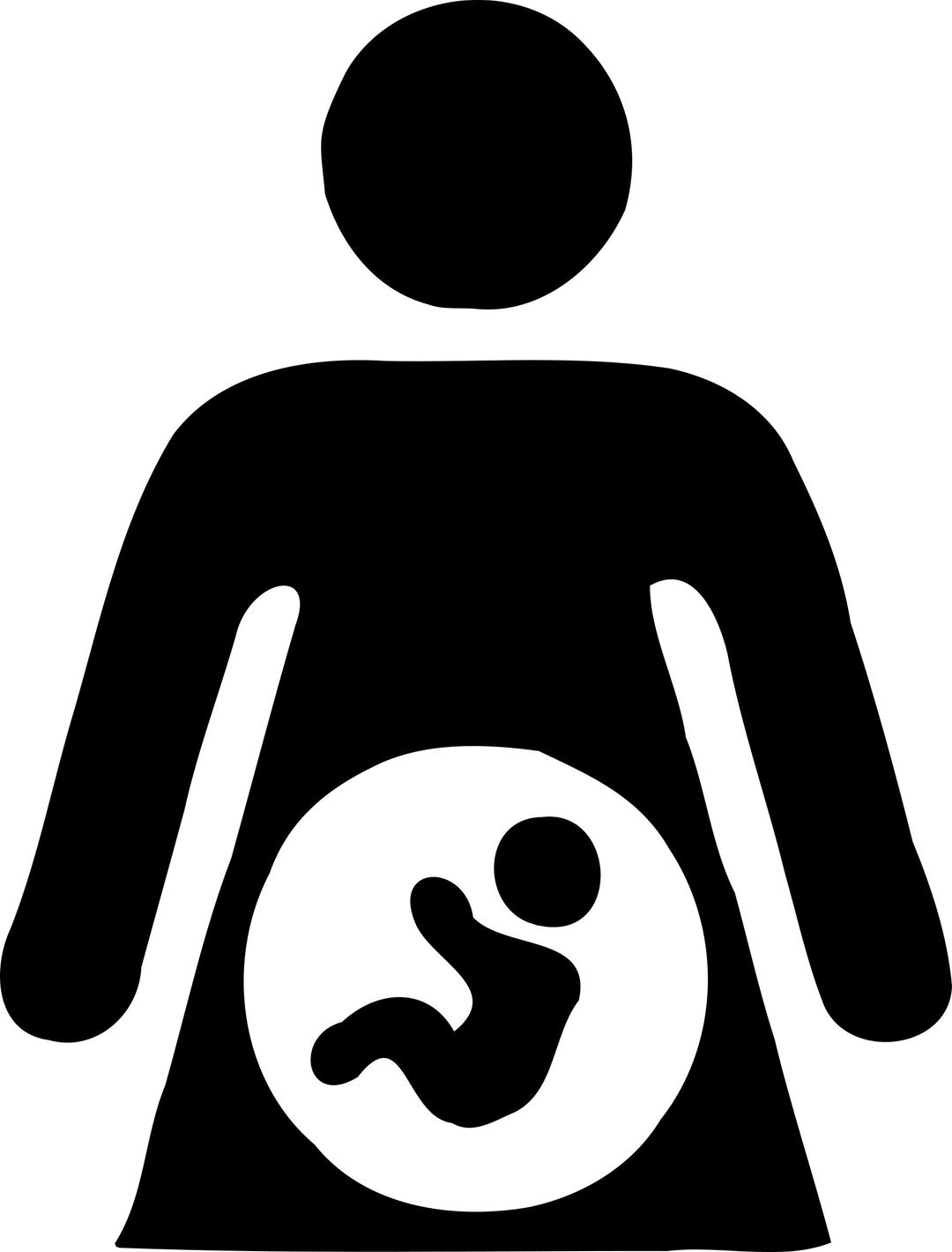 Pregnant Woman Icon png transparent
