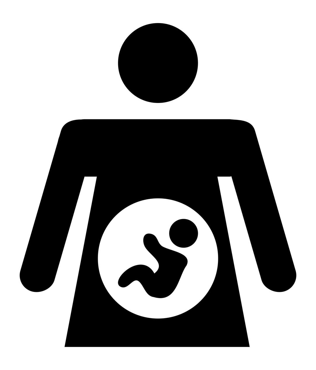 Pregnant Woman Icon Cleaned Up png transparent