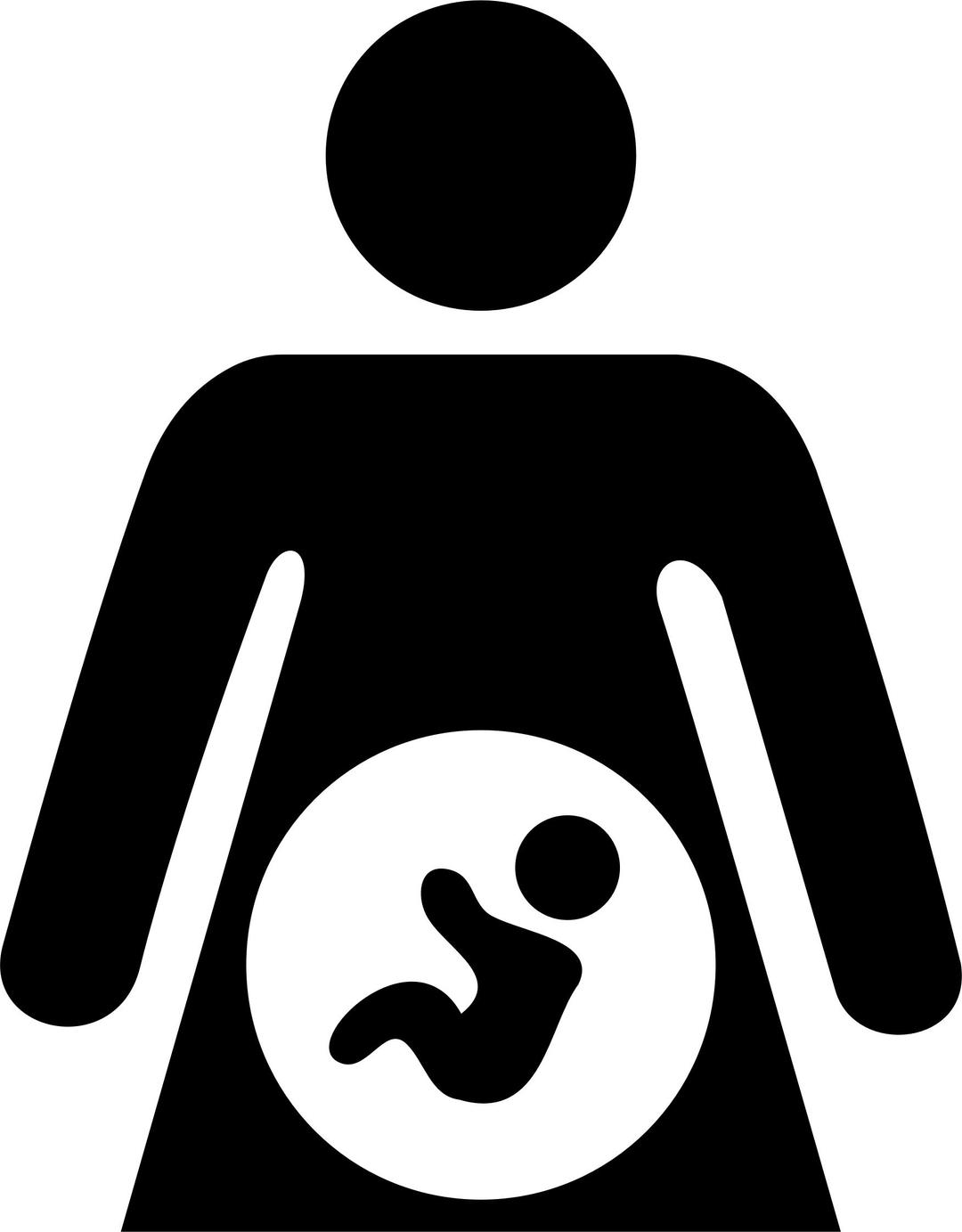 Pregnant Woman Icon Mark II png transparent
