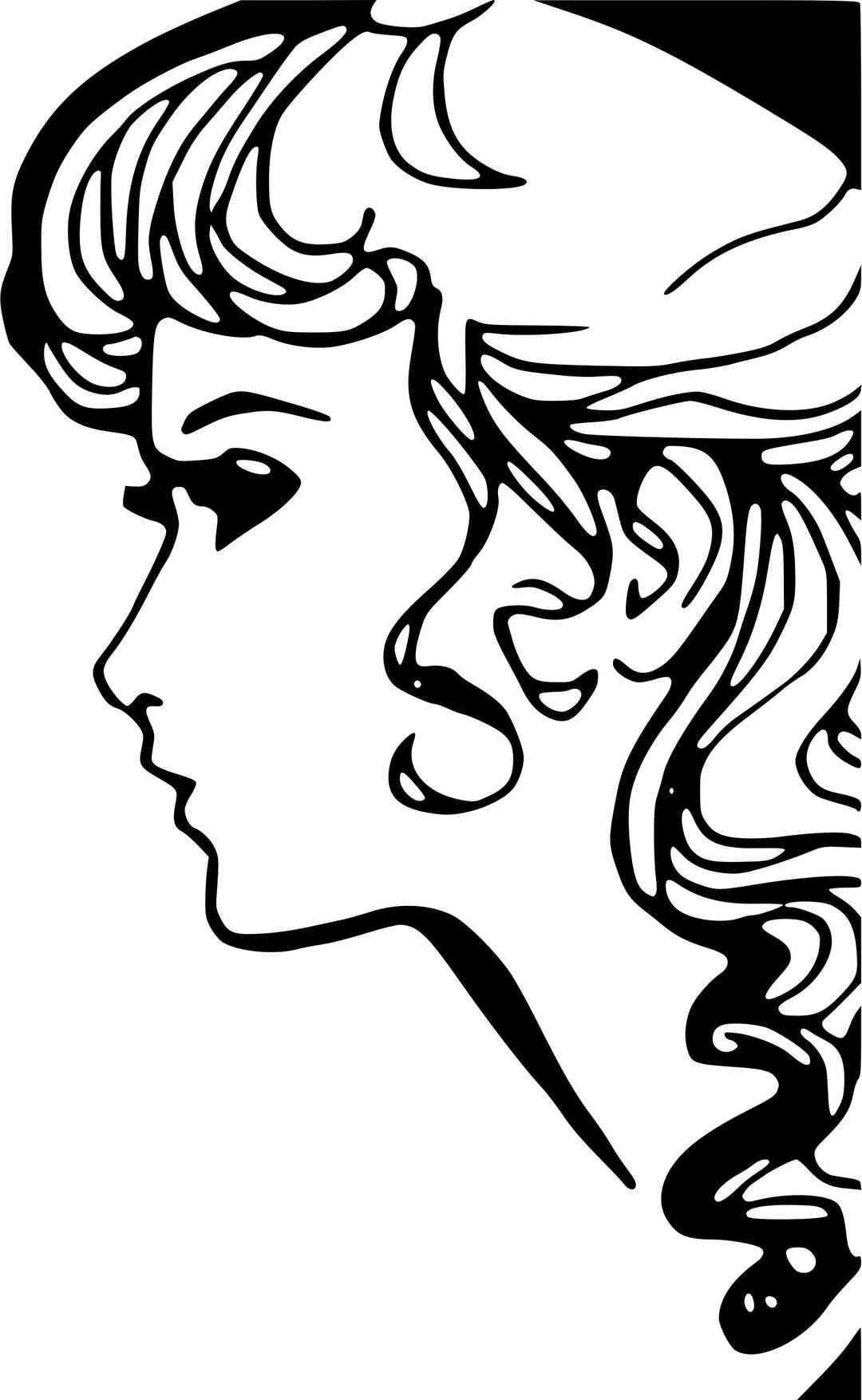Pretty Face Stamp png transparent