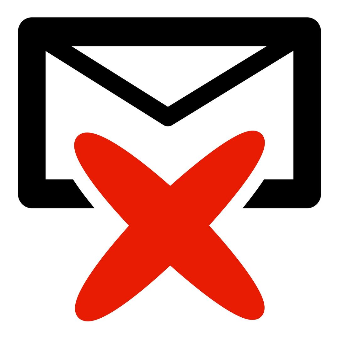 primary mail delete png transparent