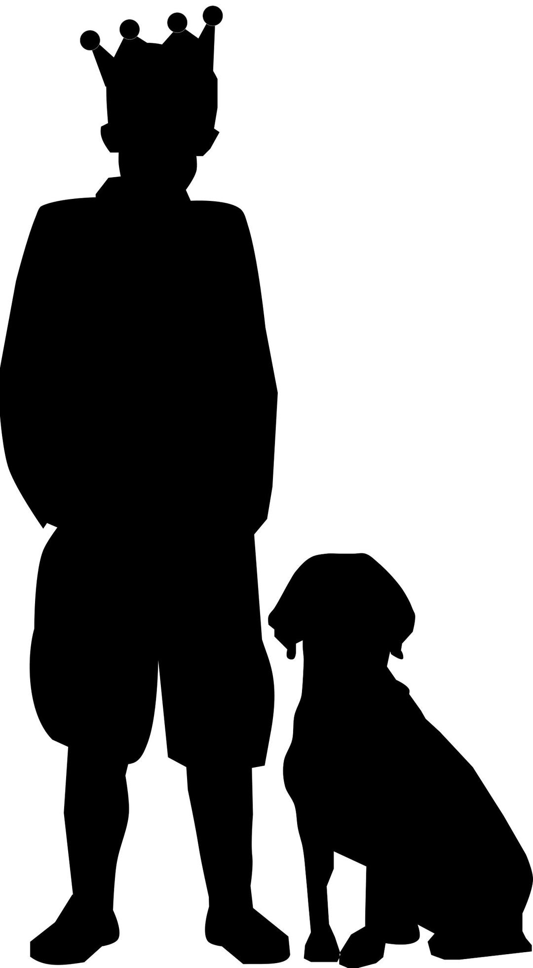 Prince and His Dog png transparent