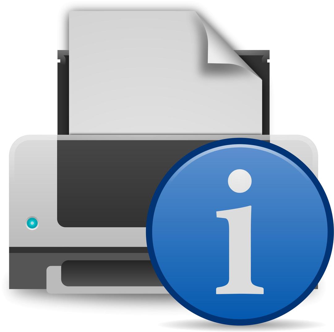 Printer Info Icon png transparent