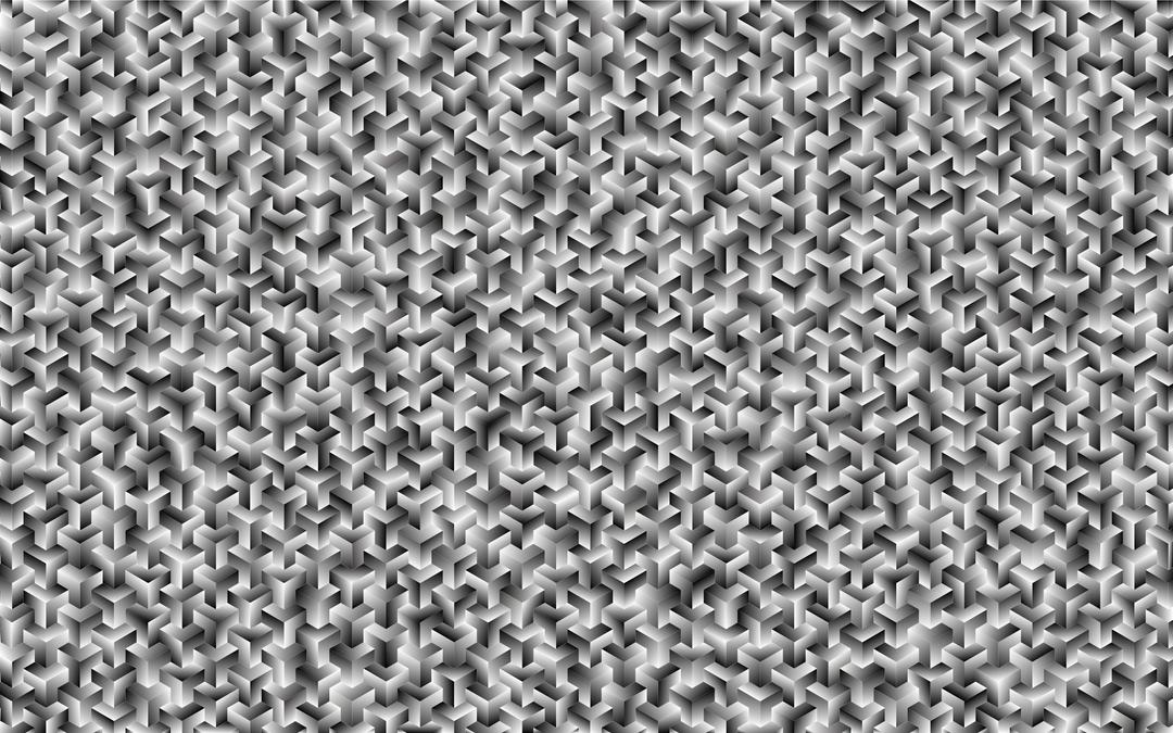 Prismatic 3D Isometric Tessellation Pattern 6 png transparent