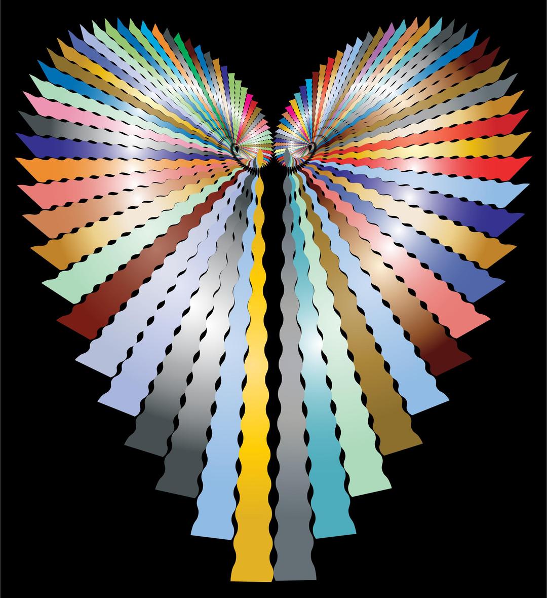Prismatic Abstract Heart png transparent