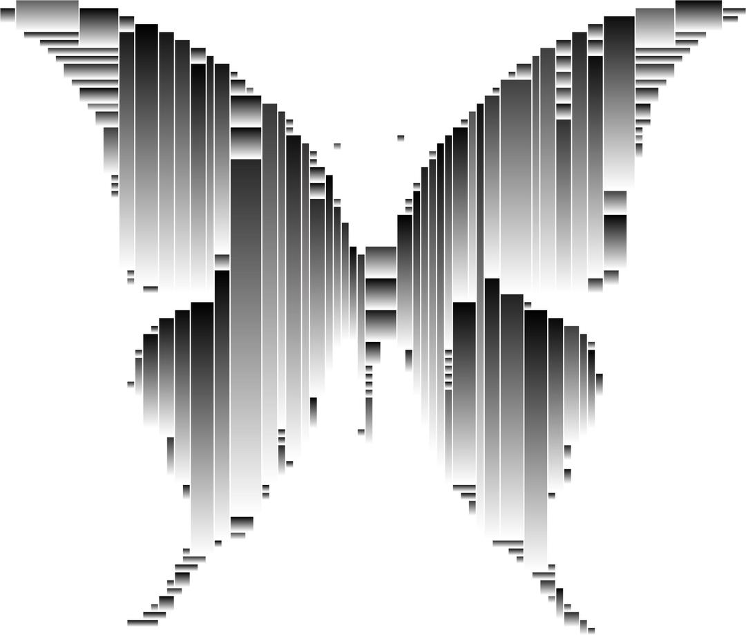 Prismatic Abstract Modern Art Butterfly 5 png transparent