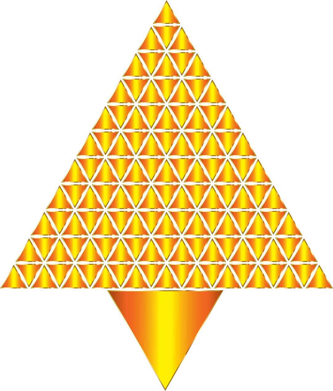 Prismatic Abstract Triangular Christmas Tree 9 No Background png transparent