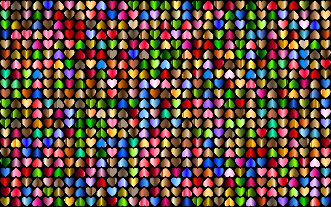 Prismatic Alternating Hearts Pattern Background 6 png transparent
