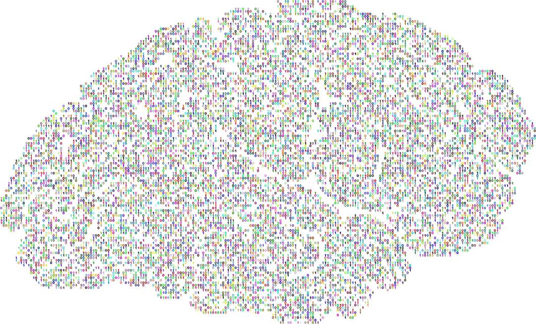 Prismatic Binary Brain png transparent