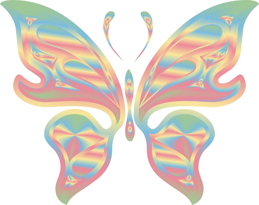 Prismatic Butterfly 17 No Background png transparent