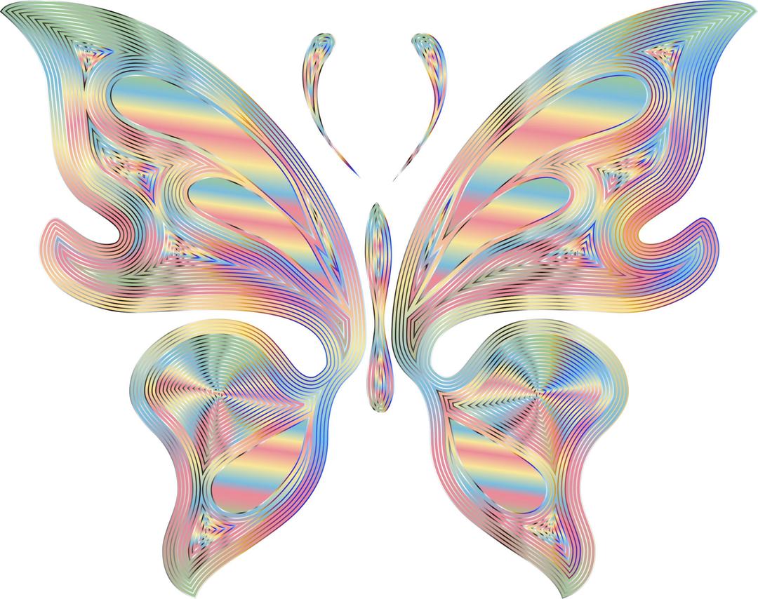 Prismatic Butterfly png transparent