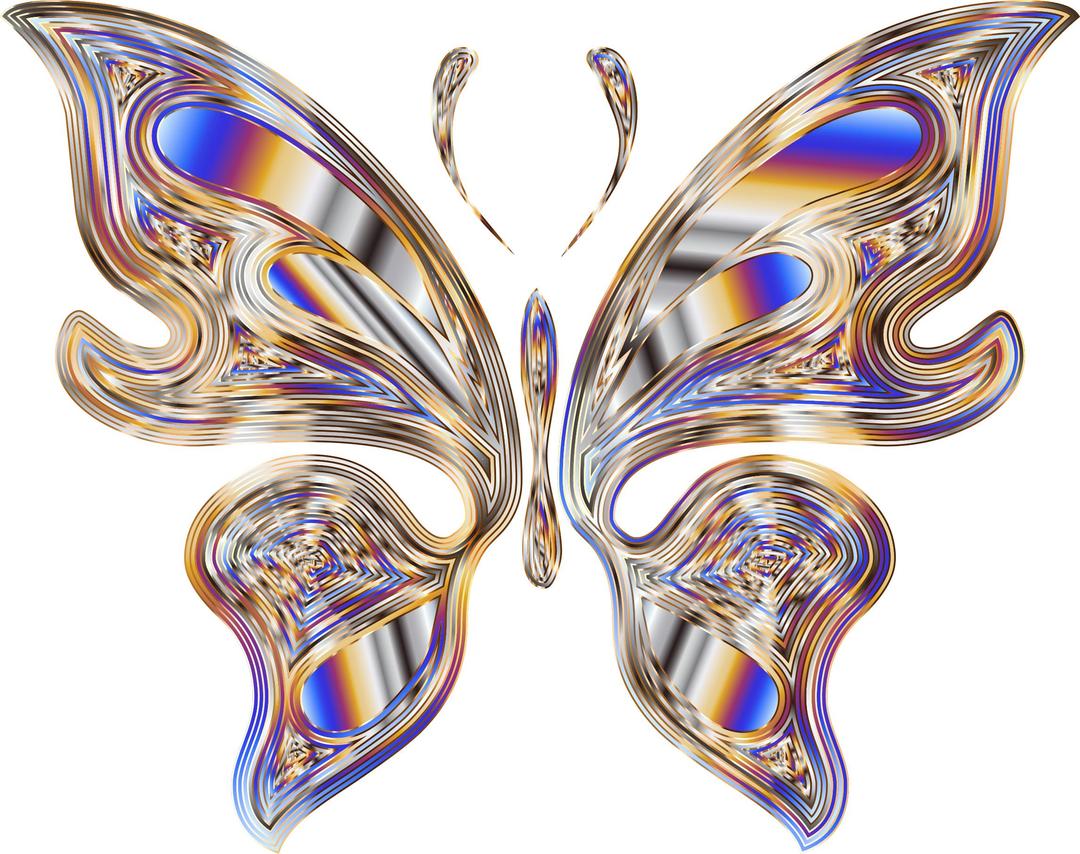 Prismatic Butterfly 18 No Background png transparent