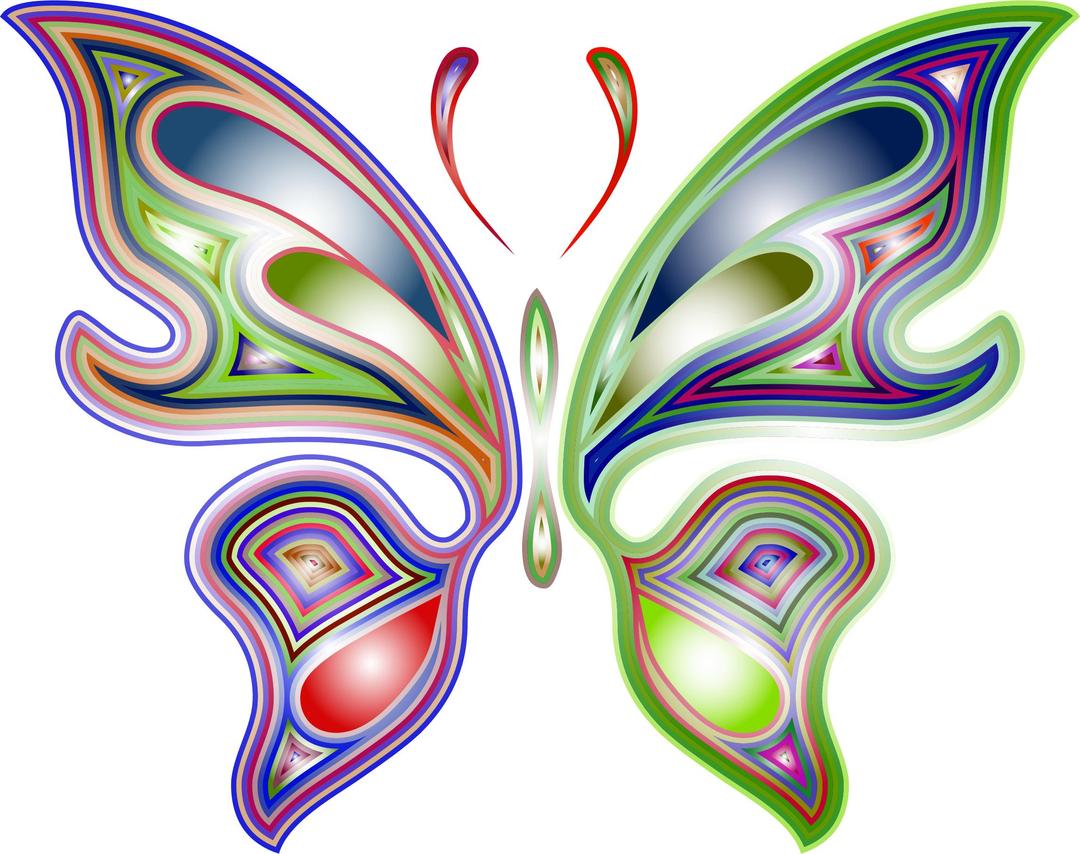 Prismatic Butterfly 5 Variation 2 png transparent