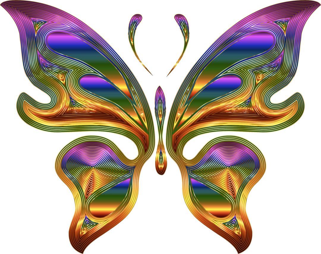 Prismatic Butterfly 9 Variation 2 png transparent