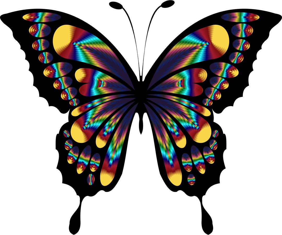 Prismatic Butterfly Remix 2 png transparent