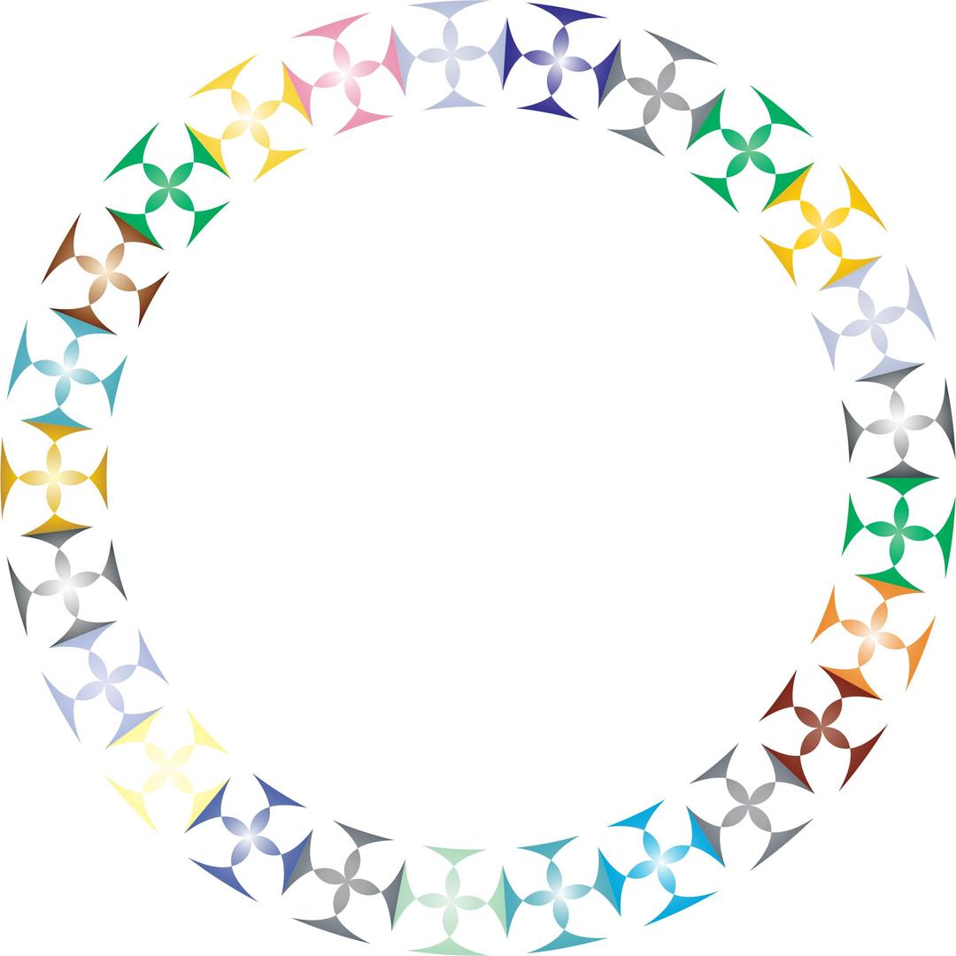 Prismatic Clover Diamonds Circle png transparent