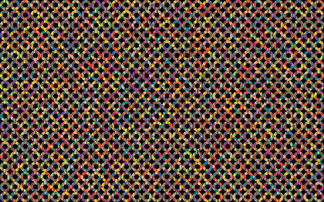 Prismatic Geometric Tessellation Pattern 3 png transparent