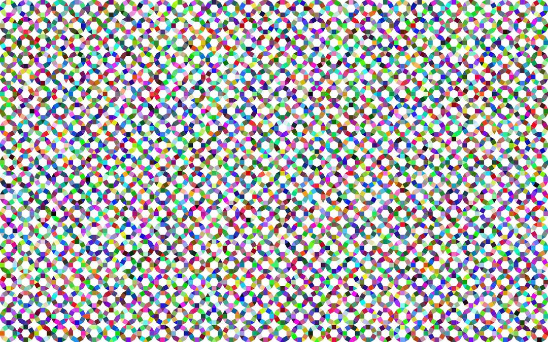Prismatic Geometric Tessellation Pattern No Background png transparent