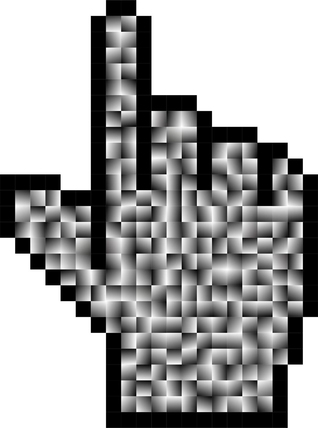 Prismatic Hand Cursor Pointer Grid 6 png transparent