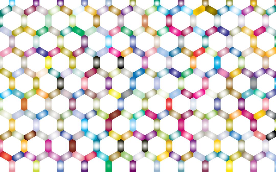 Prismatic Hexagonal Geometric Pattern 2 No Background png transparent