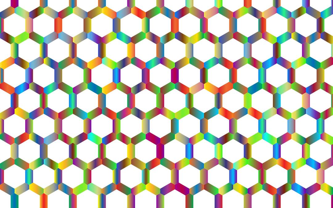 Prismatic Hexagonal Geometric Pattern 3 No Background png transparent