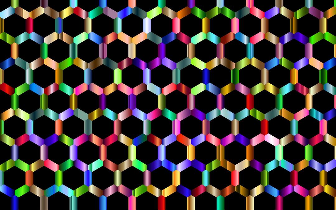 Prismatic Hexagonal Geometric Pattern 5 png transparent