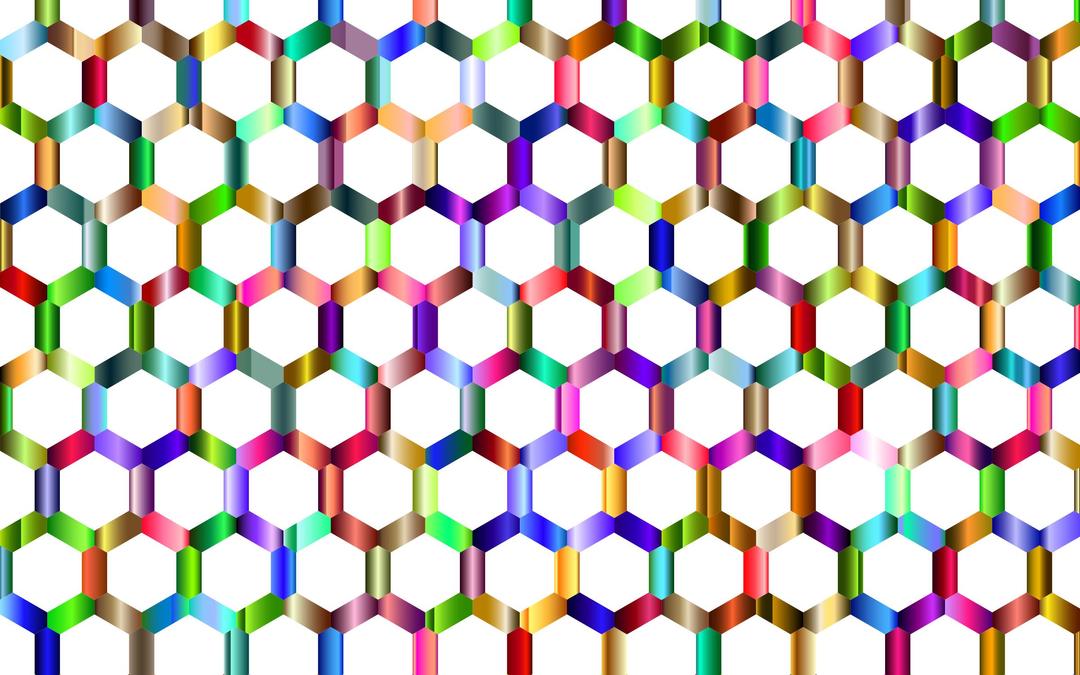 Prismatic Hexagonal Geometric Pattern 5 No Background png transparent