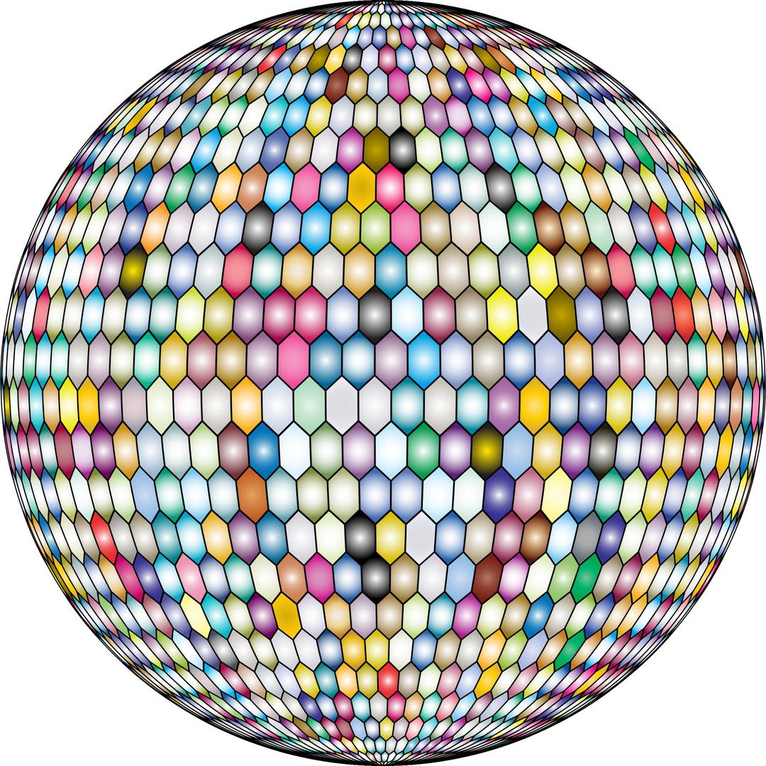 Prismatic Hexagonal Grid Sphere Variation 2 3 Variation 2 png transparent