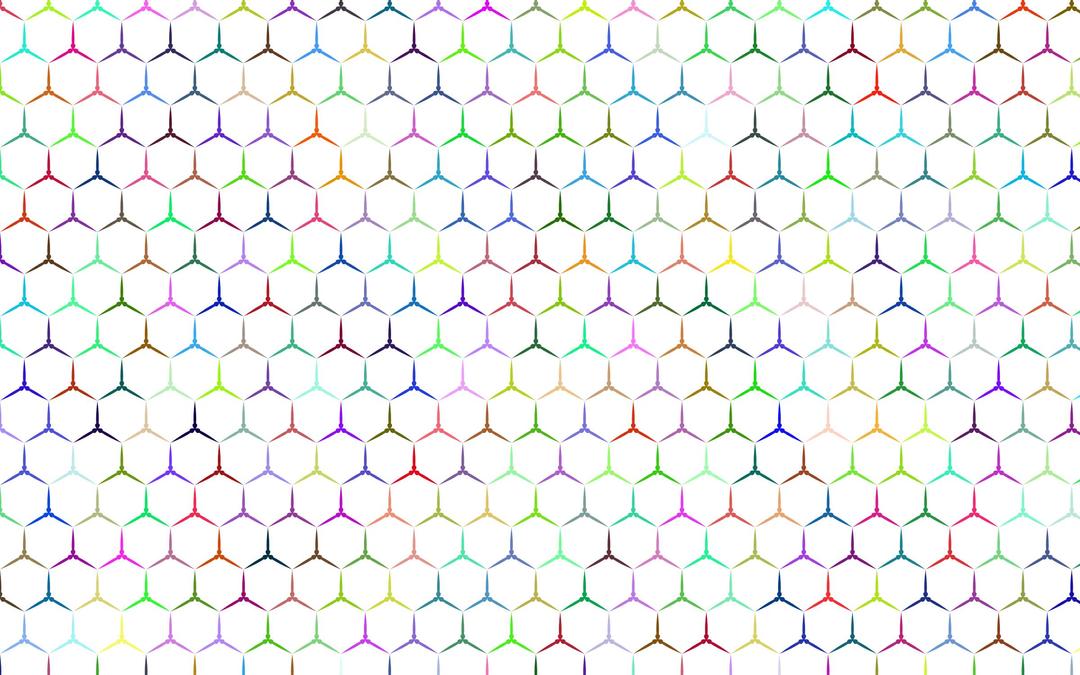 Prismatic Hexagonalism Pattern No Background png transparent